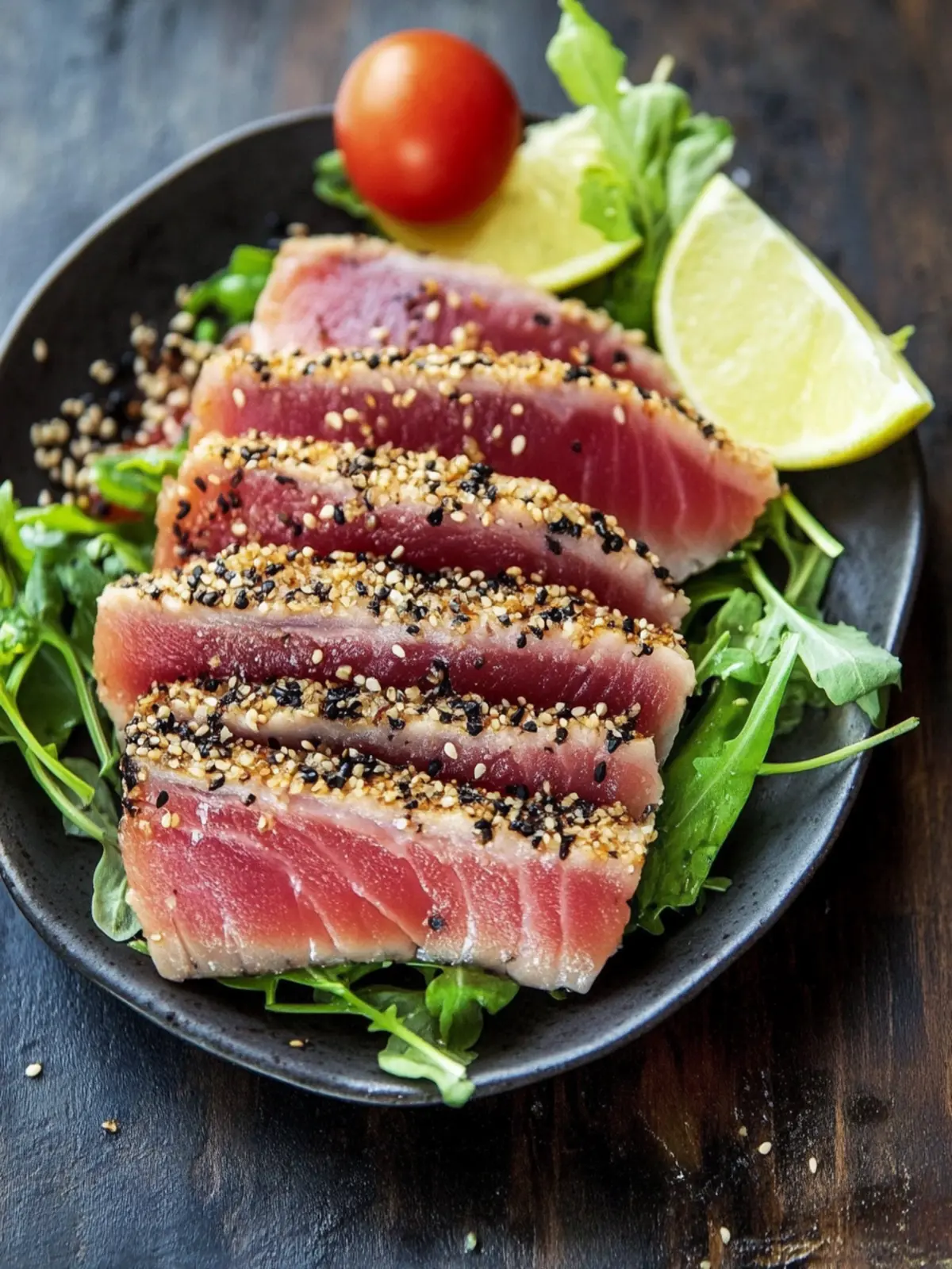 Fast & Easy Seared Tuna with Crunchy Sesame Delight 2 Fast & Easy Seared Tuna