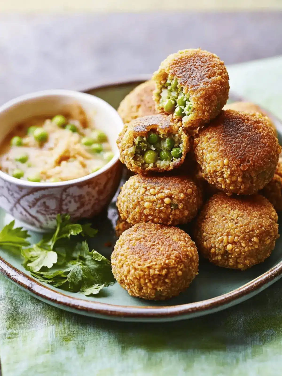 Crispy Lentil, Pea and Potato Cakes for Irresistible Snacking 4 Crispy lentil, pea and potato cakes