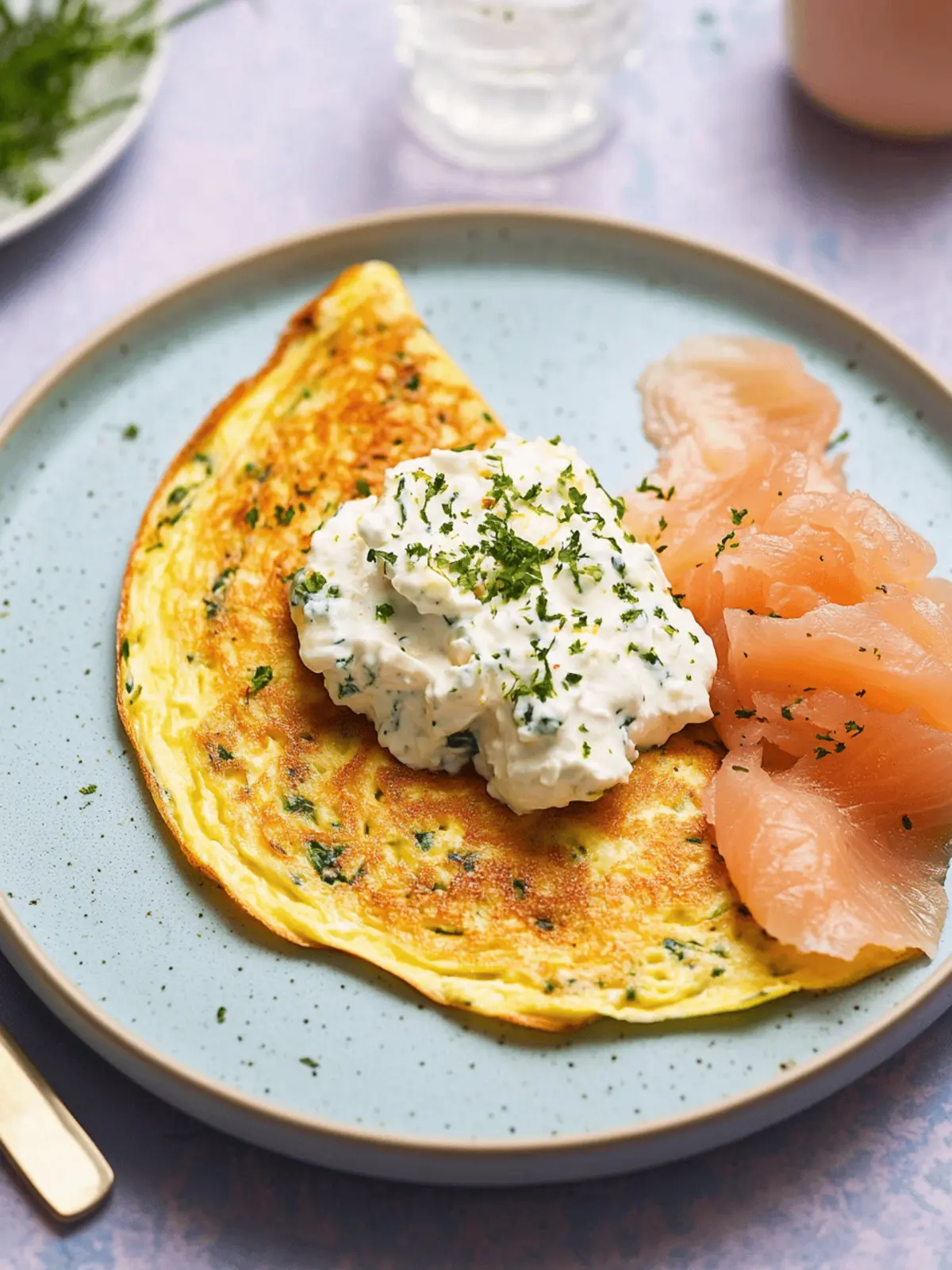 Savory Omelet with Salmon & Cream Cheese in Just 5 Minutes 3 Savory Omelet with Salmon & Cream Cheese in Just 5 Minutes