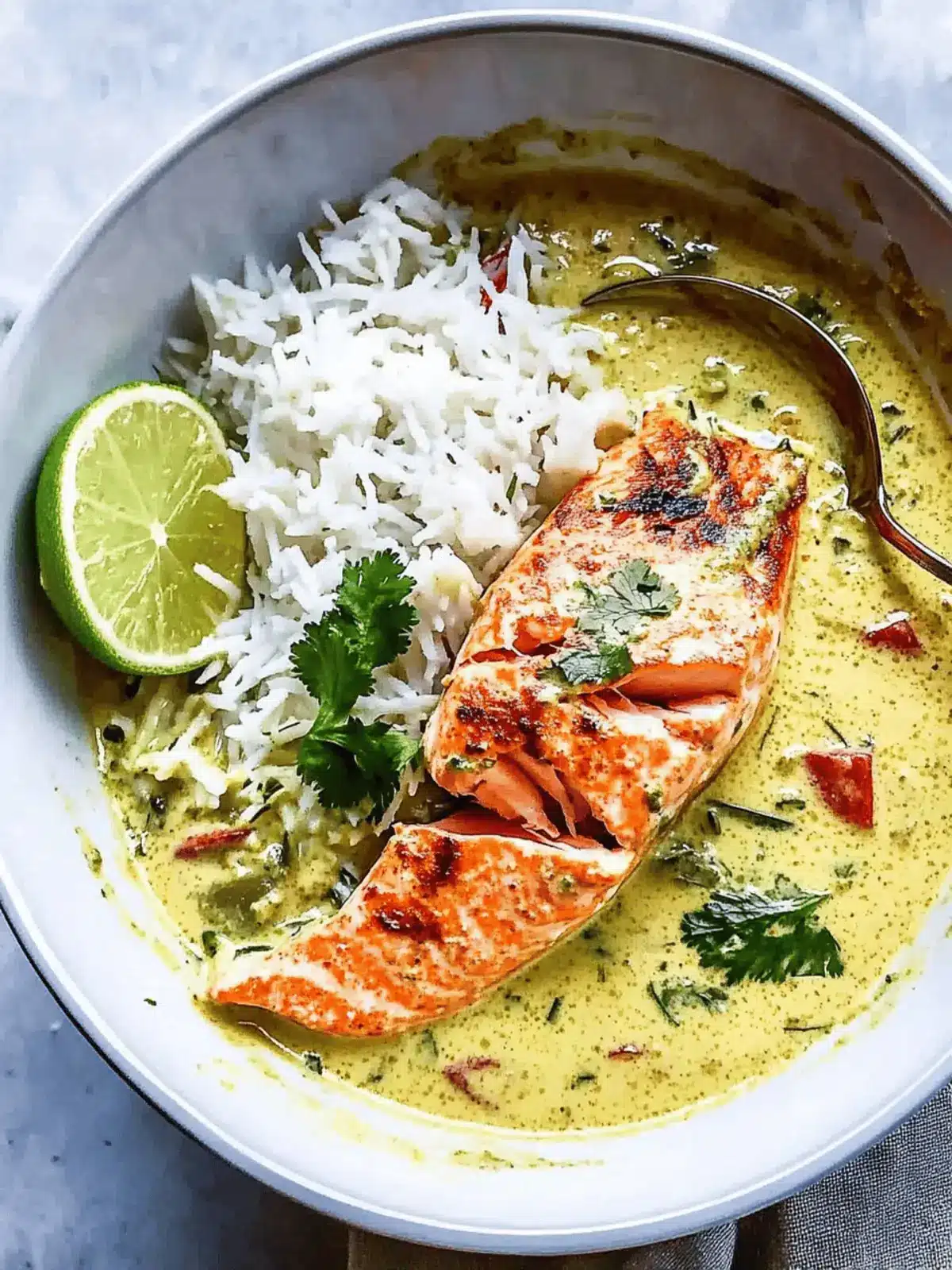 Zesty Salmon in Coconut Lime Indian Curry for Flavor Lovers 2 Salmon in Coconut Lime Indian Curry