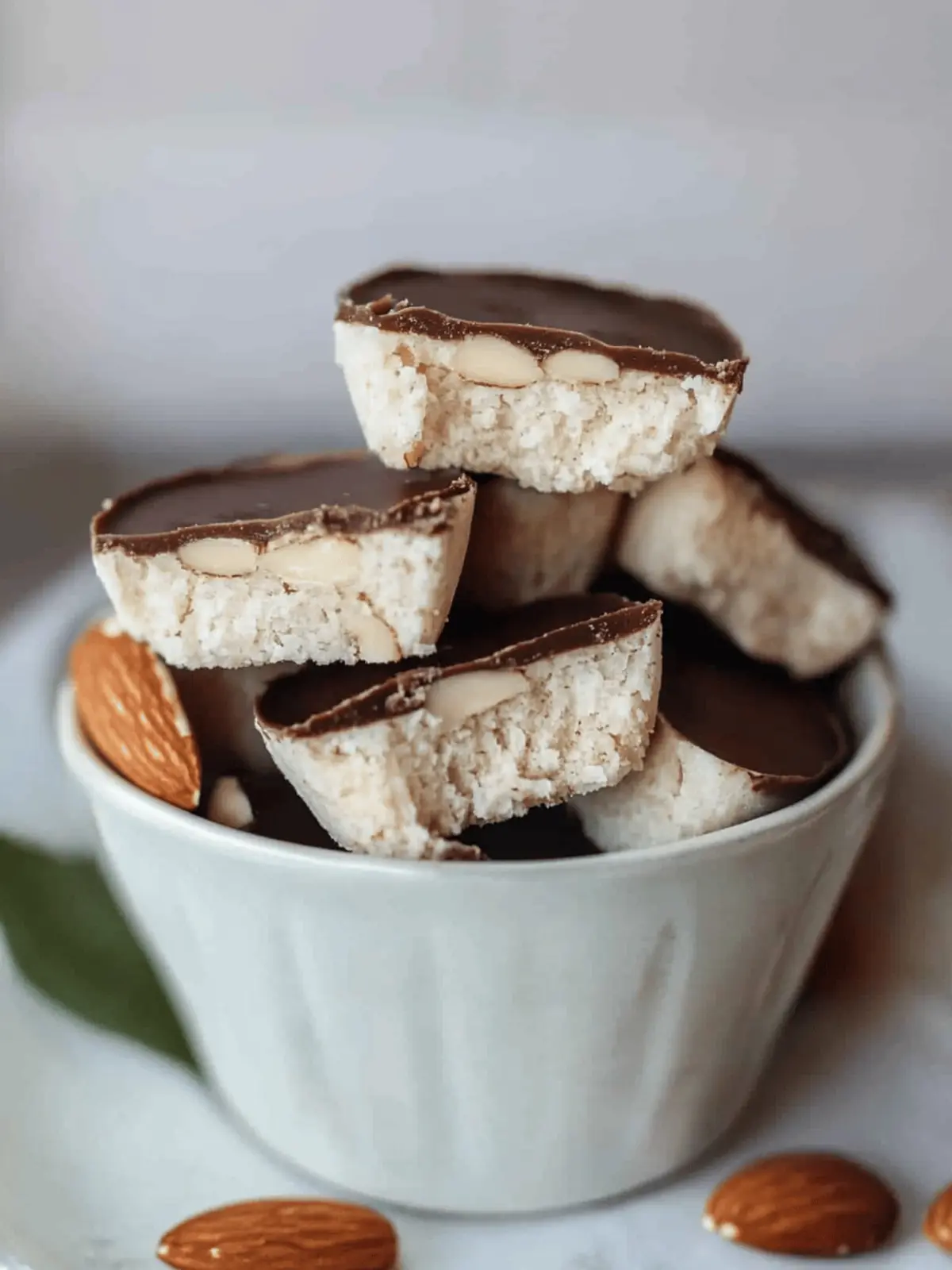 Delicious Healthy Almond Joys: Guilt-Free, No-Bake Treats 4 healthy almond joys