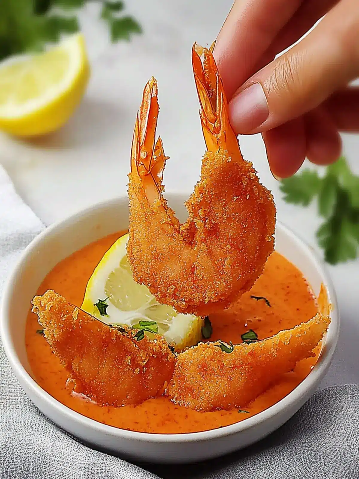 Crispy King Prawn Butterfly with Zesty Dipping Sauce 2 King Prawn Butterfly