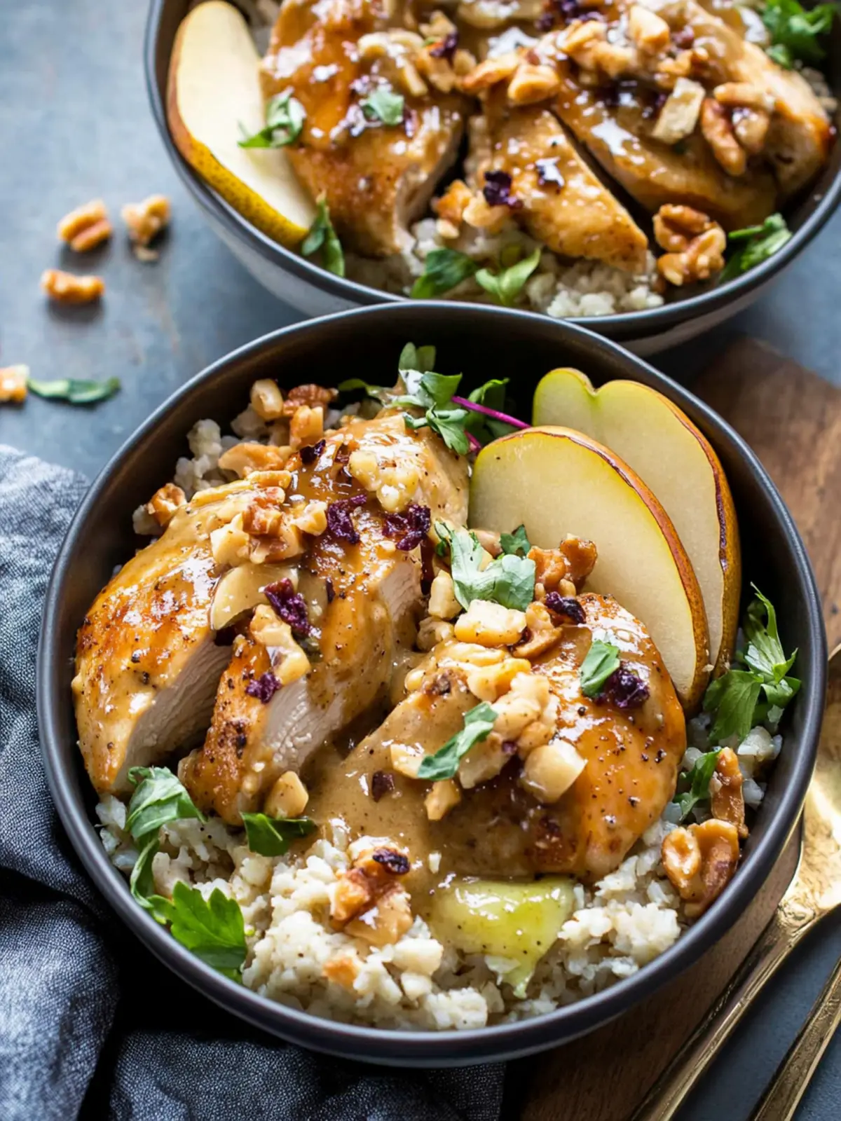 Delicious Maple Dijon Chicken & Pear Bowls for Cozy Nights 3 Maple Dijon Chicken & Pear Bowls