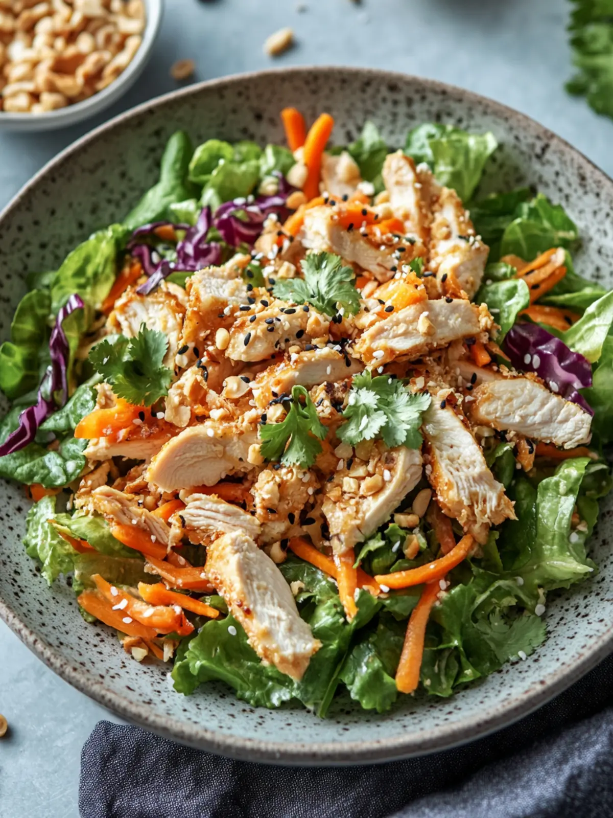 Zesty Asian Chicken Crunchy Salad for a Fresh Flavor Boost 2 Asian Chicken Crunchy Salad