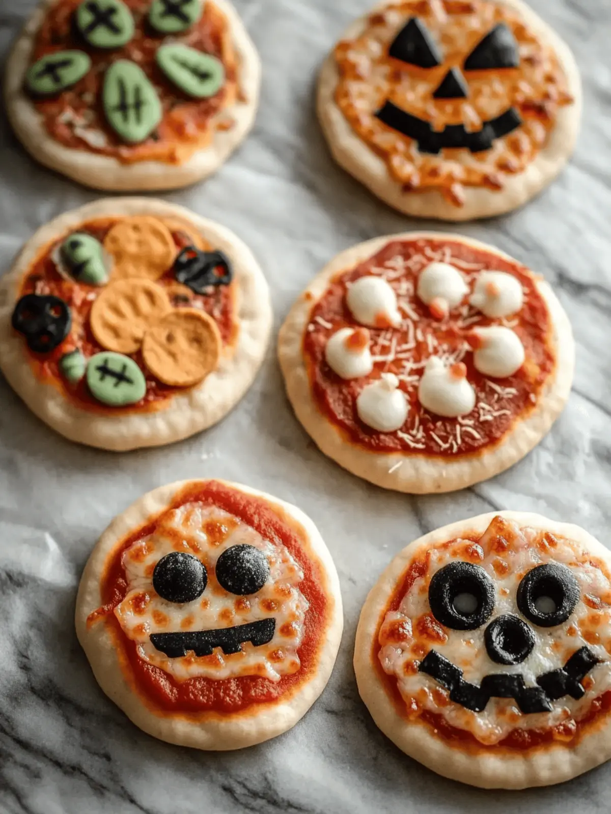 Easy Mini Halloween Pizzas for Spooky Family Fun 2 Easy Mini Halloween Pizzas