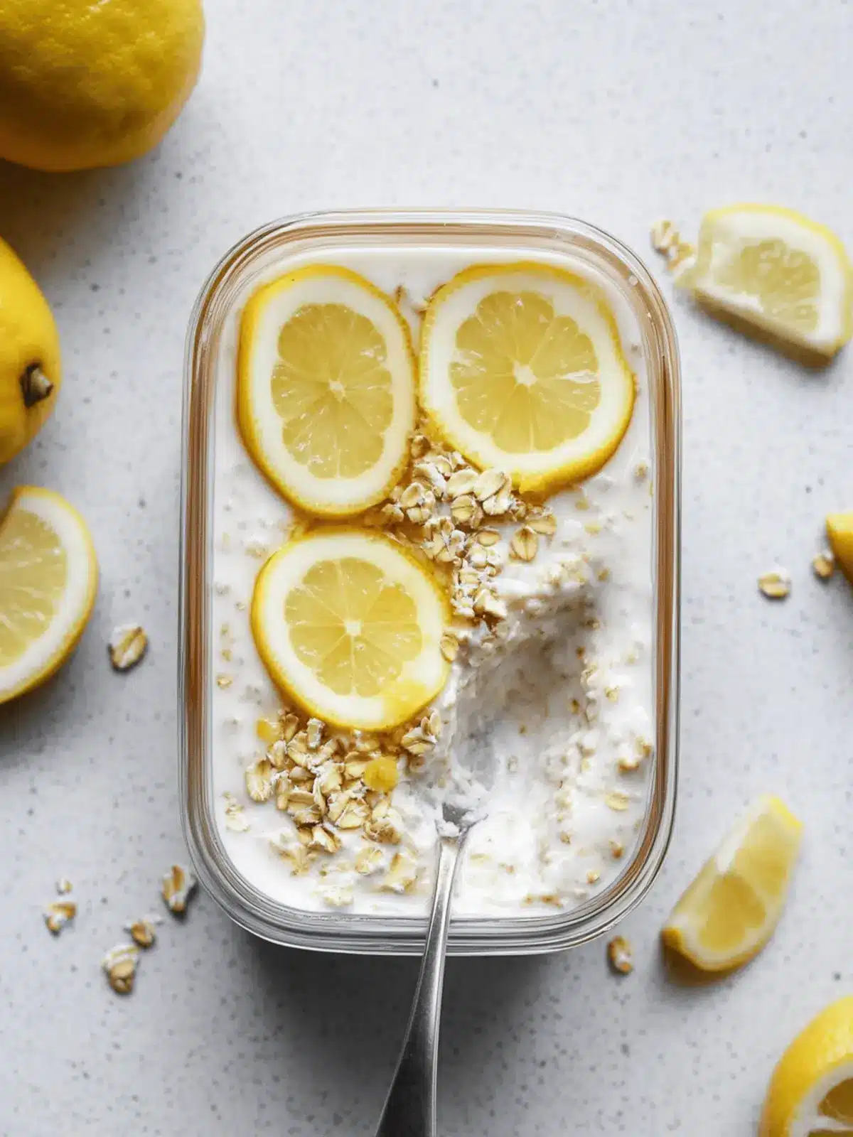 Lemon Cheesecake Overnight Oats Recipe for a Fresh Start 4 Lemon Cheesecake Overnight Oats Recipe