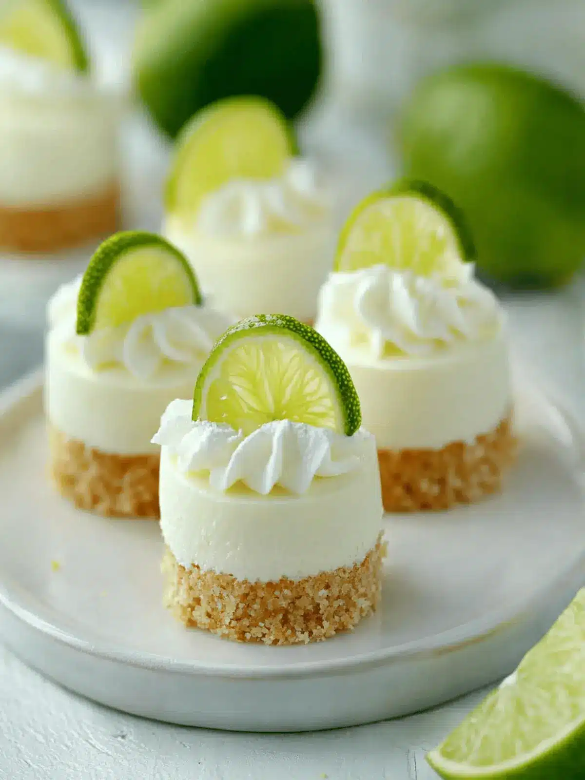 Mini Key Lime Pie Cheesecakes: Your Summer No-Bake Delight 3 Mini Key Lime Pie Cheesecakes