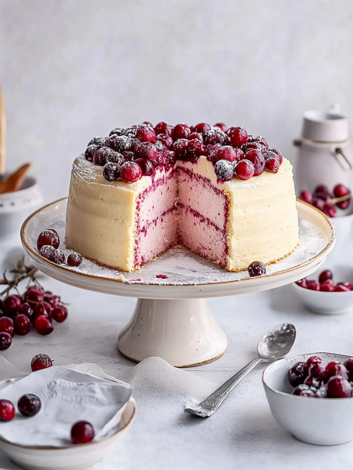 Festive Cranberry Almond Layer Cake for Holiday Cheer 4 Cranberry Almond Layer Cake