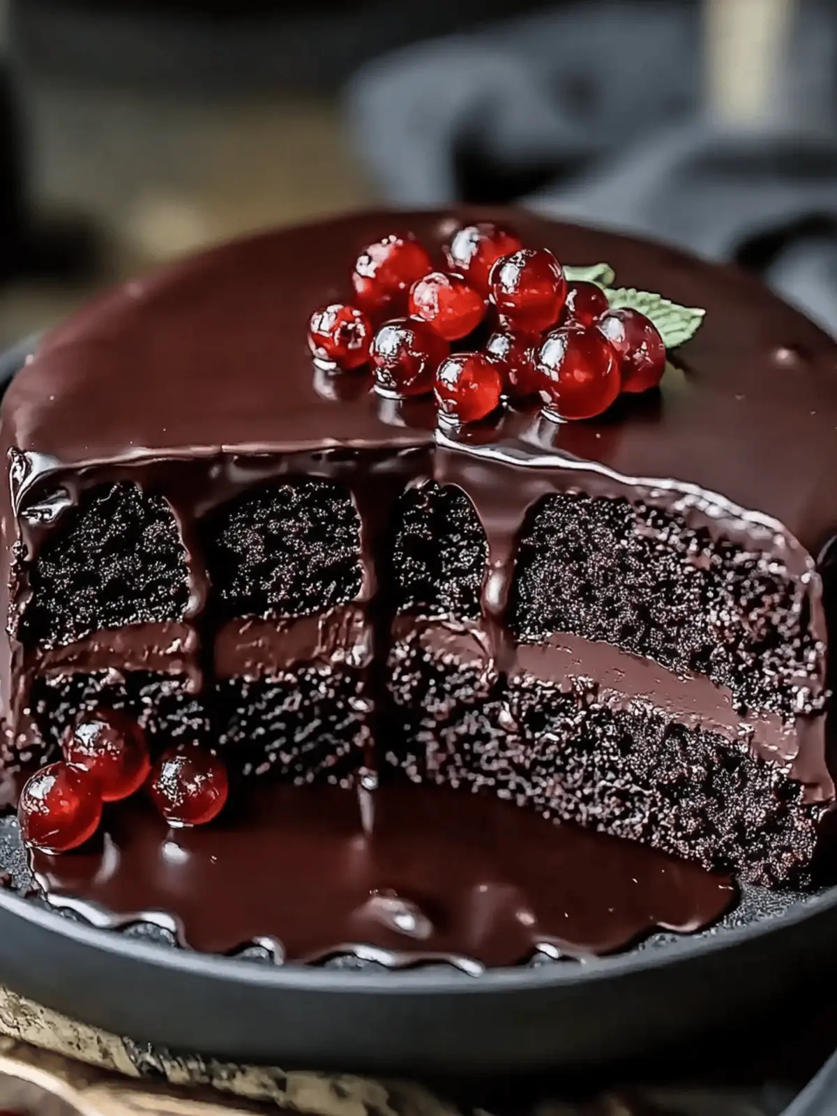 Easy Dark Chocolate Cake for a Fudgy Dessert Delight 2 Easy Dark Chocolate Cake
