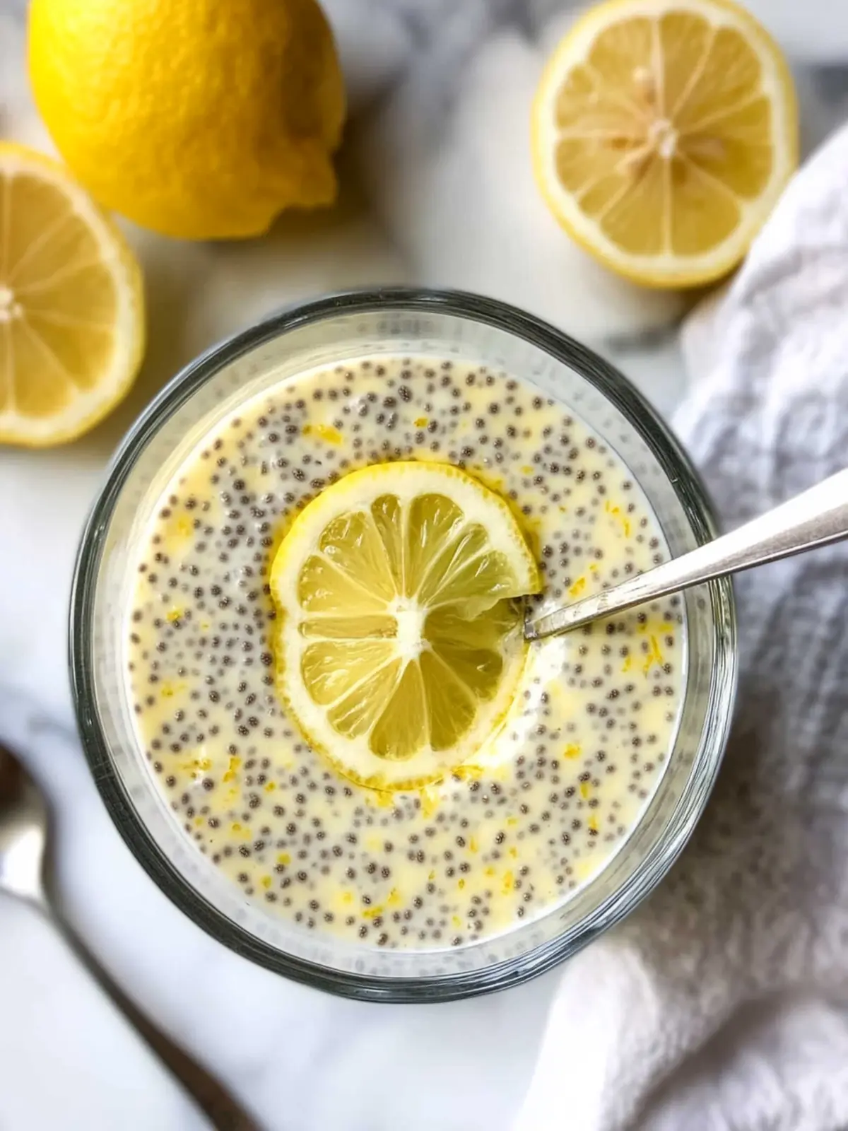 Delicious Lemon Chia Pudding with Creamy Coconut Bliss 3 Lemon Chia Pudding