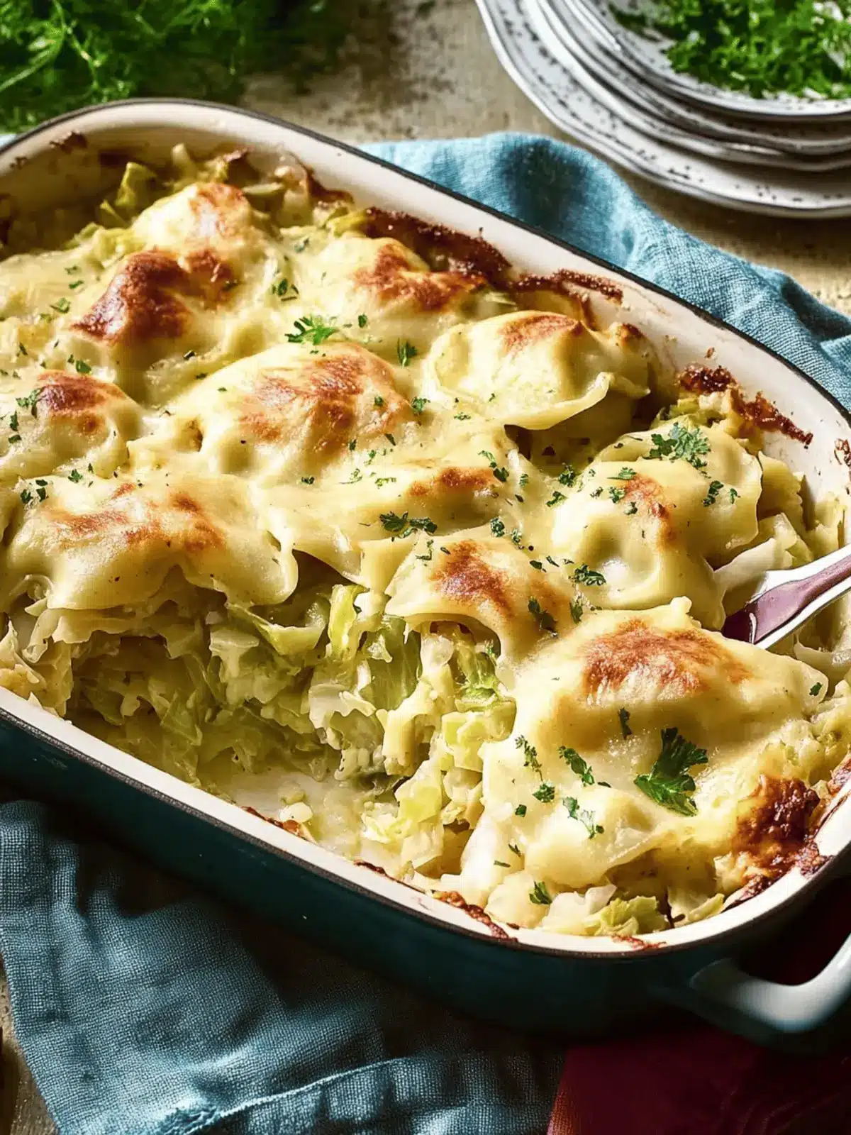 Delicious Pierogi Cabbage Casserole for Cozy Nights In 2 Pierogi Cabbage Casserole