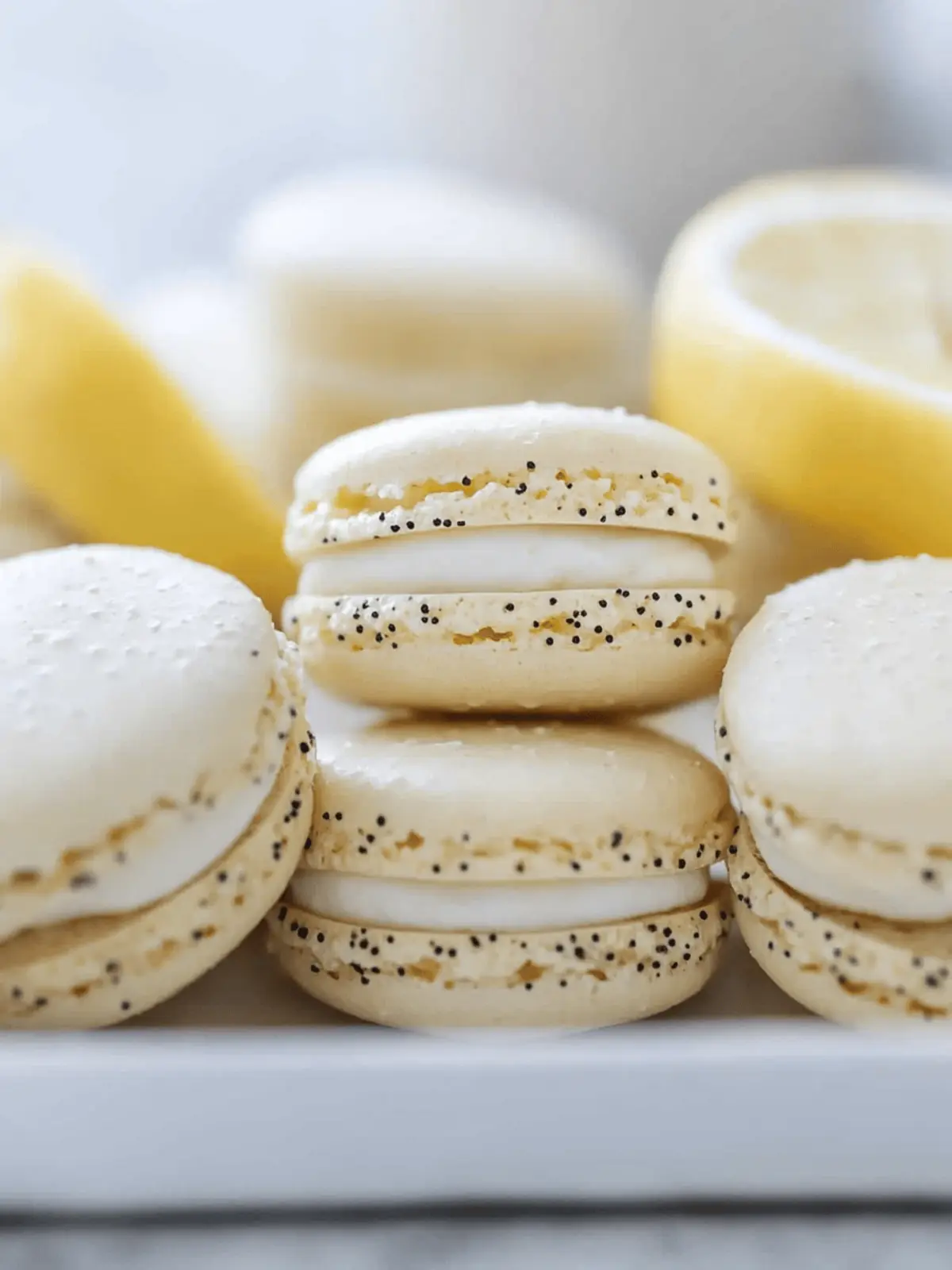 Delightful Lemon Poppy Seed Macarons to Brighten Your Summer 4 Lemon Poppy Seed Macarons