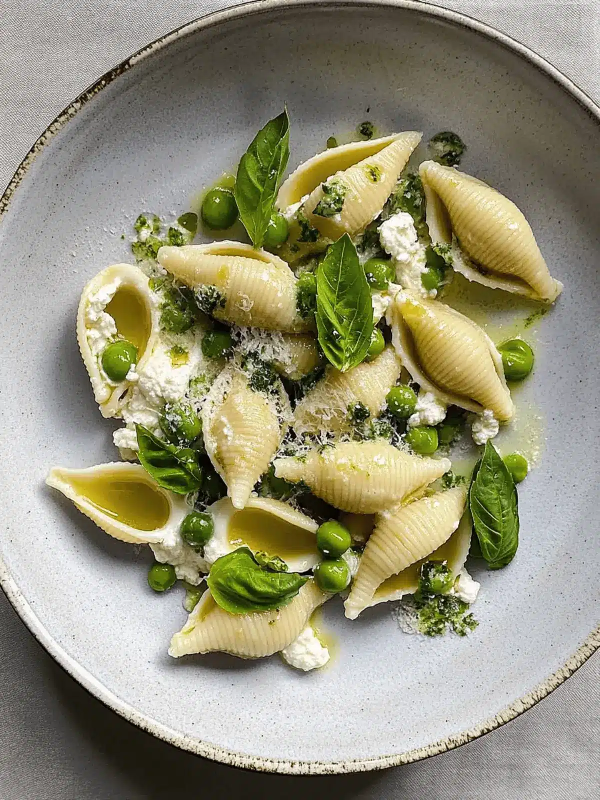 Delicious Conchiglioni with Ricotta and Petits Pois Made Easy 4 Conchiglioni with ricotta and petits pois