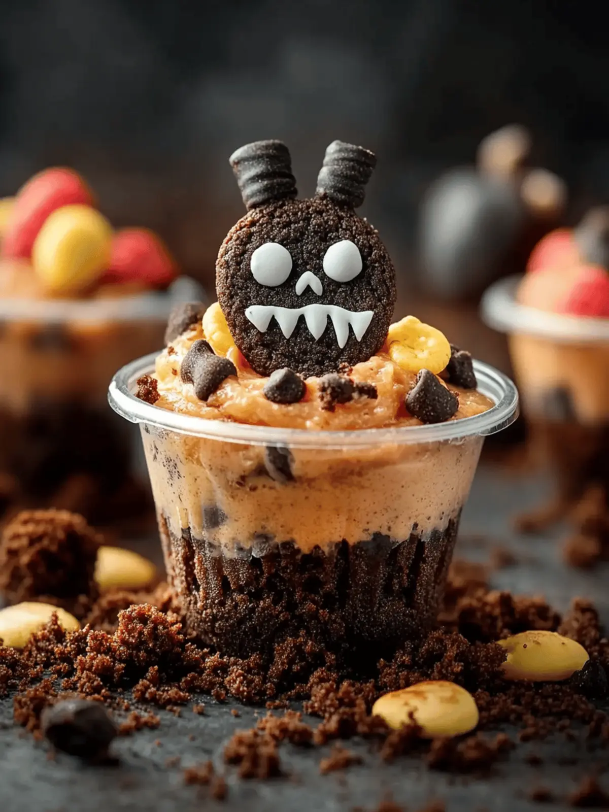 Graveyard Pudding Cookie Cups: Spooky Fun for Halloween! 3 Graveyard Pudding Cookie Cups