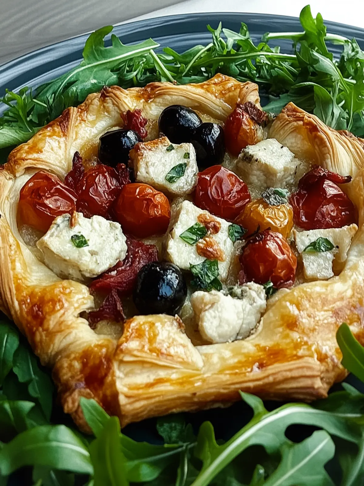 Mouthwatering Mediterranean Galette with Goat Cheese Delight 2 Mediterranean Galette