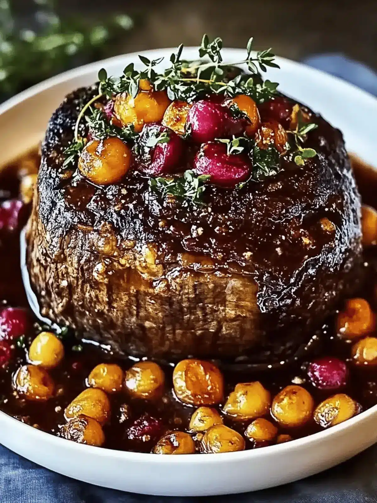 Slow-Braised Beef Roast with a Tangy Cranberry Glaze Delight 4 Slow-Braised Beef Roast with a Tangy