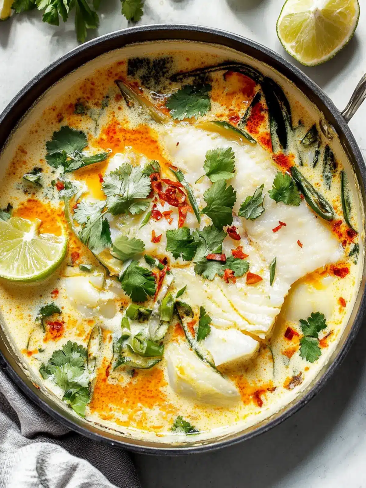 Thai Coconut Poached Fish: A Vibrant Taste of Paradise 2 Thai Coconut Poached Fish