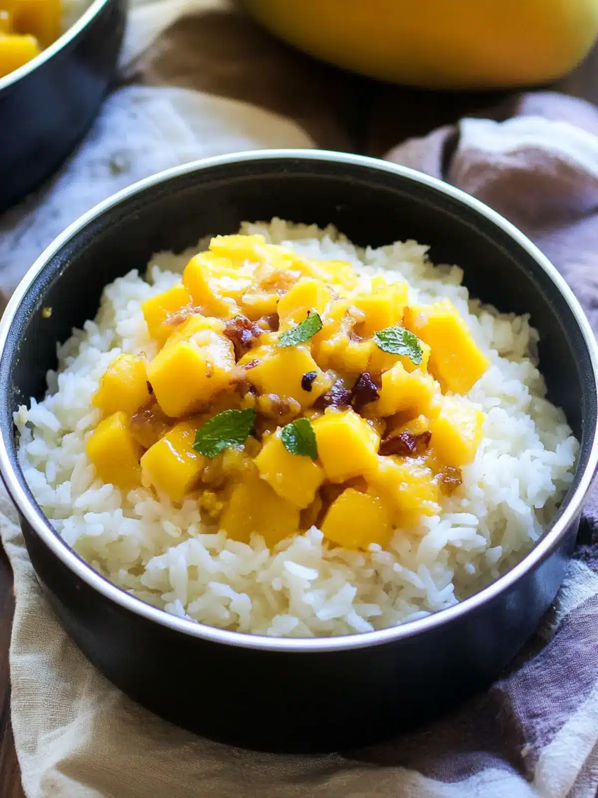 Creamy Coconut Mango Rice That Will Brighten Your Day 2 Creamy Coconut Mango Rice