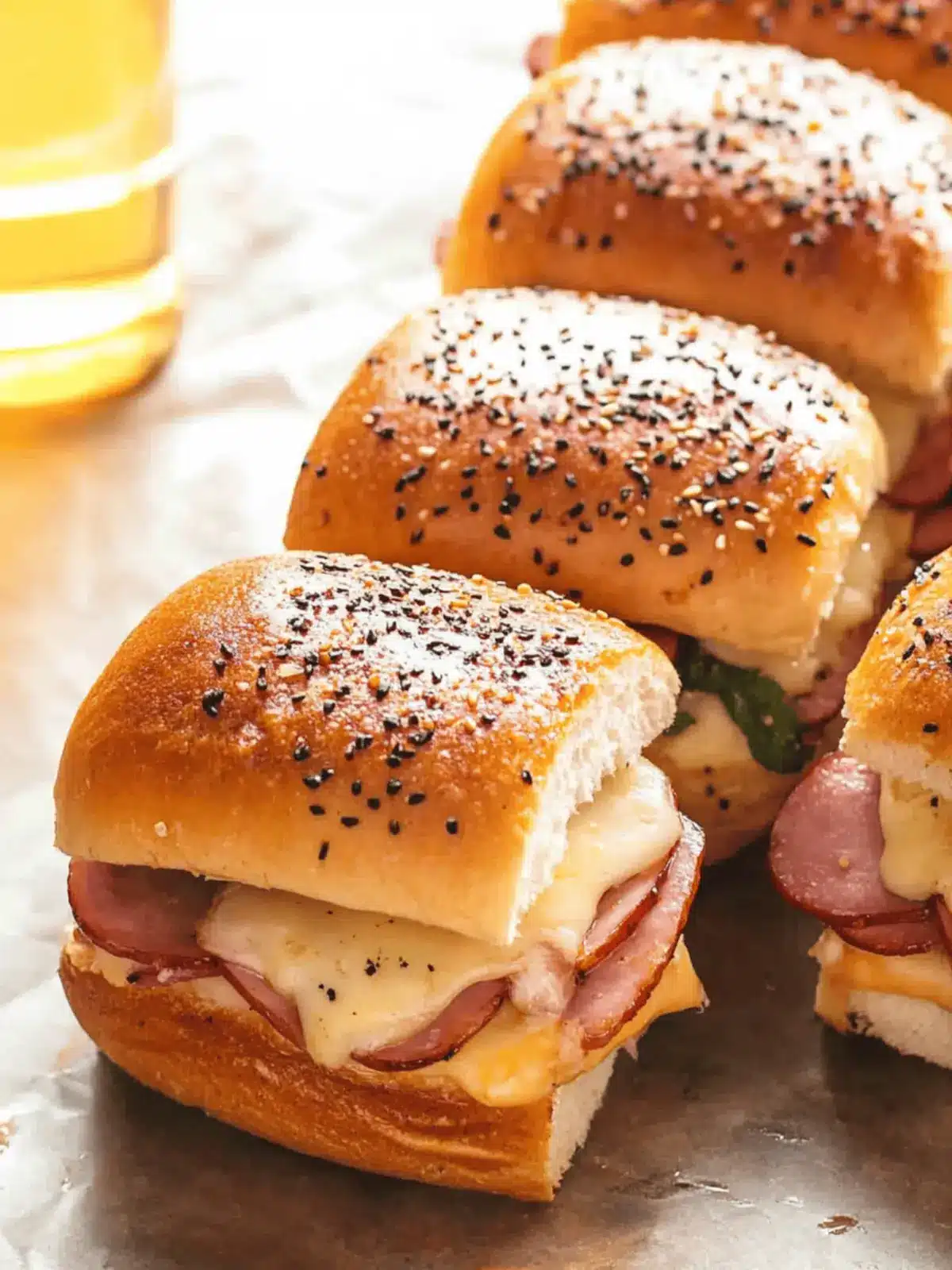 Mouthwatering Ham and Cheese Sliders for Effortless Entertaining 3 Ham and Cheese Sliders