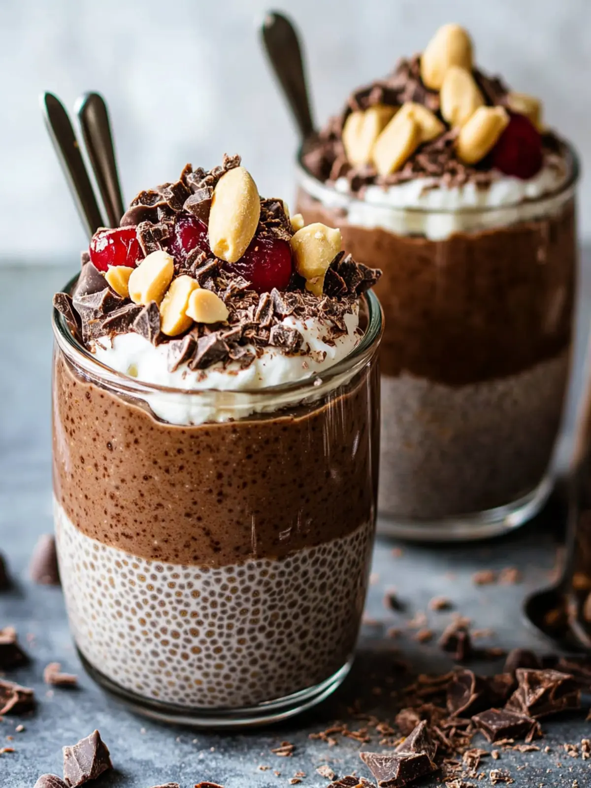 Indulge in Decadent Chocolate Peanut Butter Chia Pudding 2 Chocolate peanut butter chia pudding