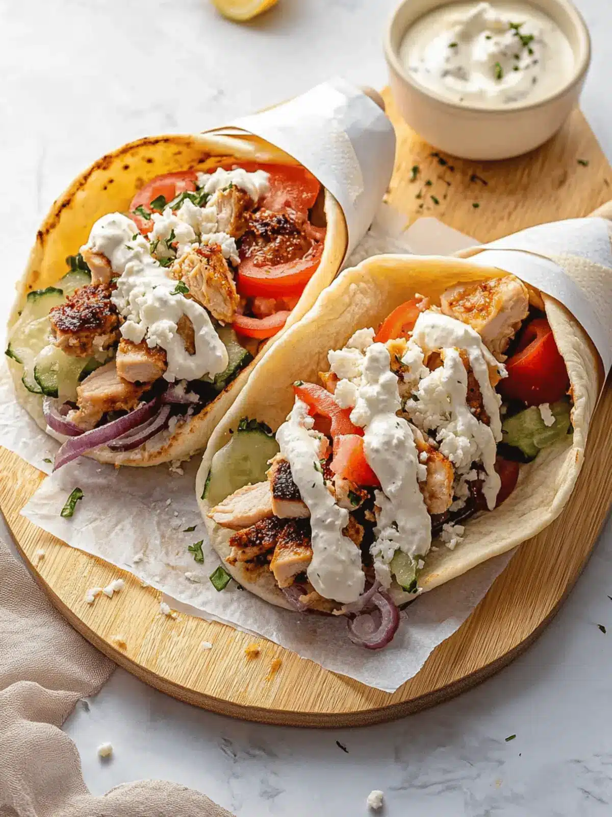 Savory Easy Chicken Gyros for Quick Delicious Meals 2 Easy Chicken Gyros