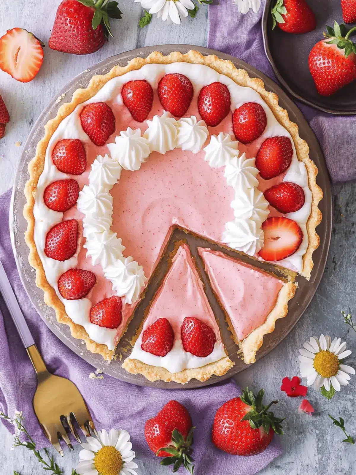 Whipped Strawberry Tart: A Light, Dreamy Dessert Treat 3 Whipped Strawberry Tart