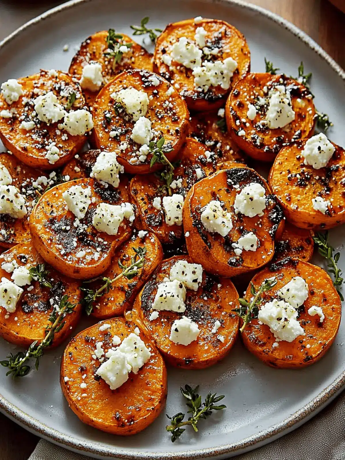 Delicious Honey Feta Sweet Potato Rounds for Easy Snacking 2 Honey Feta Sweet Potato Rounds