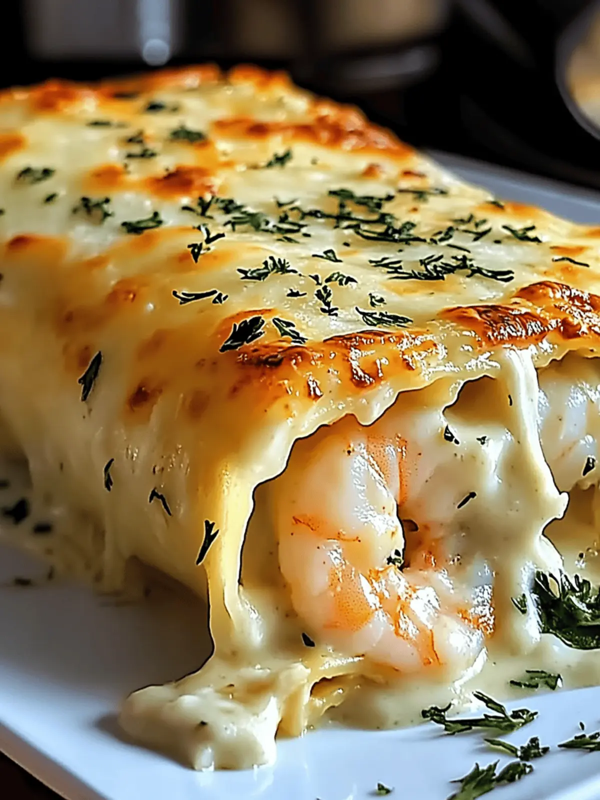 Creamy Shrimp & Crab Alfredo Lasagna Roll You'll Love 2 Shrimp & Crab Alfredo Lasagna Roll