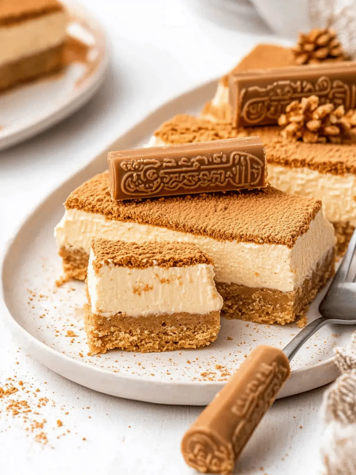 Irresistible No Bake Biscoff Cheesecake Bars to Delight Yourself 4 No bake Biscoff cheesecake bars