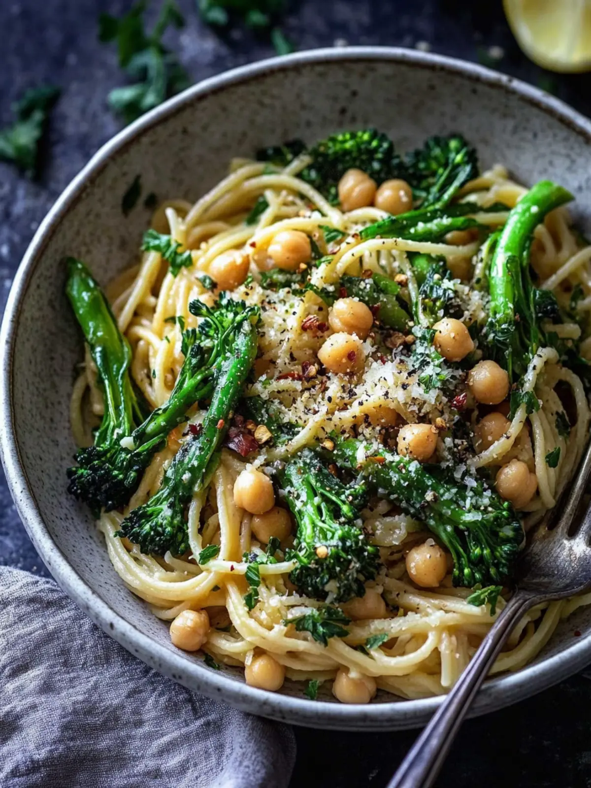 Pasta with Broccolini & Chickpeas: A Quick Flavor Boost 3 Pasta with Broccolini & Chickpeas