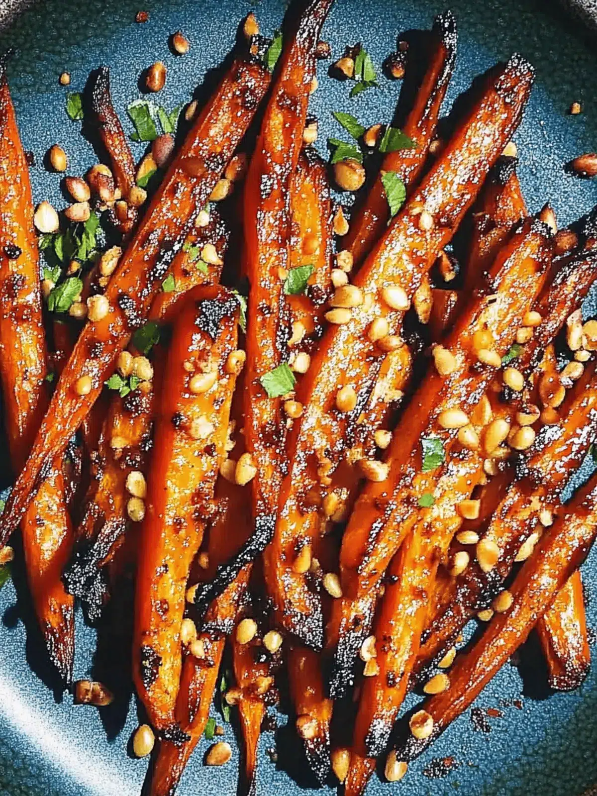 Miso Roasted Carrots with Crunchy Nut Topping Delightfulness 4 Miso Roasted Carrots with Crunchy Nut Topping Delightfulness