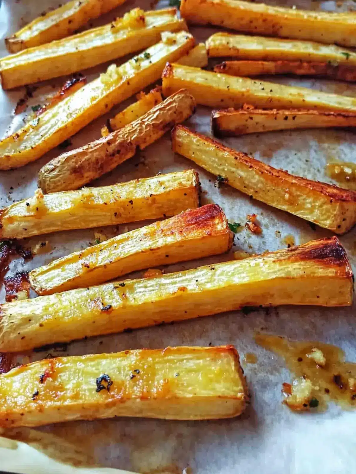 Garlic Crispy Roasted Parsnip Fries You ll Crave Daily 2 Garlic Crispy Roasted Parsnip Fries