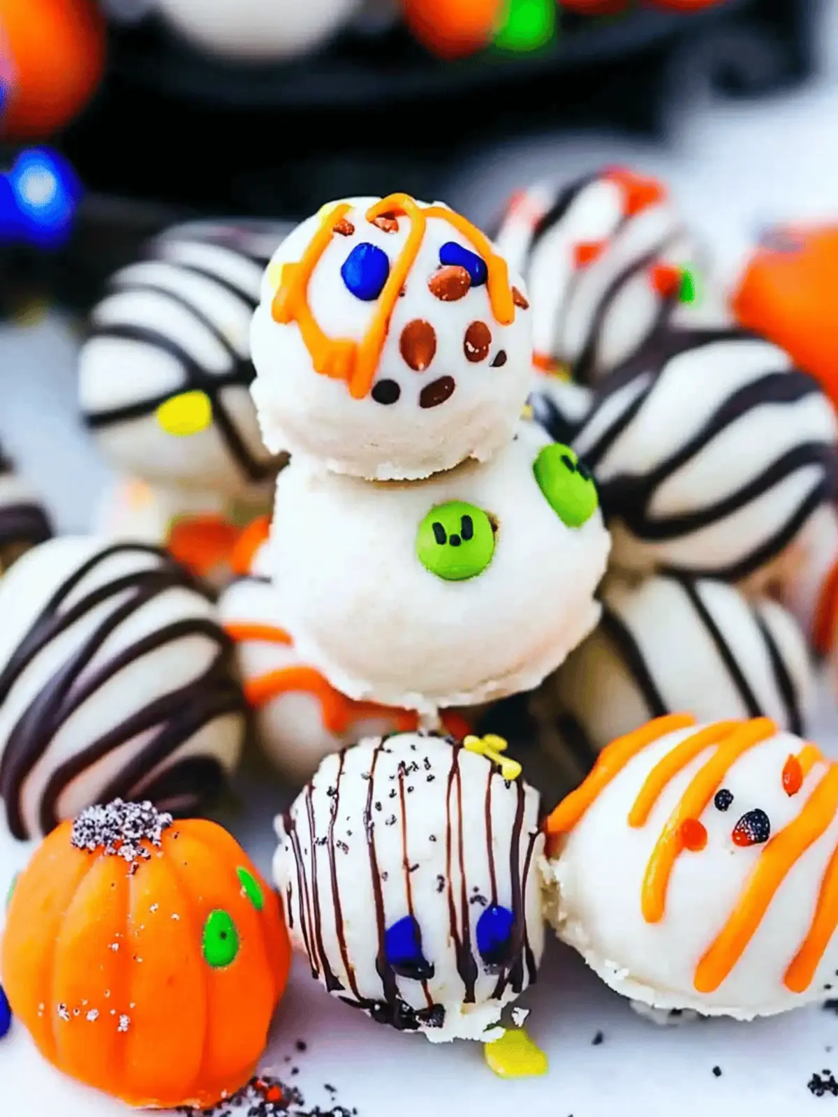 Halloween Cookie Dough Truffles: No-Bake Joy for Everyone 2 Halloween Cookie Dough Truffles