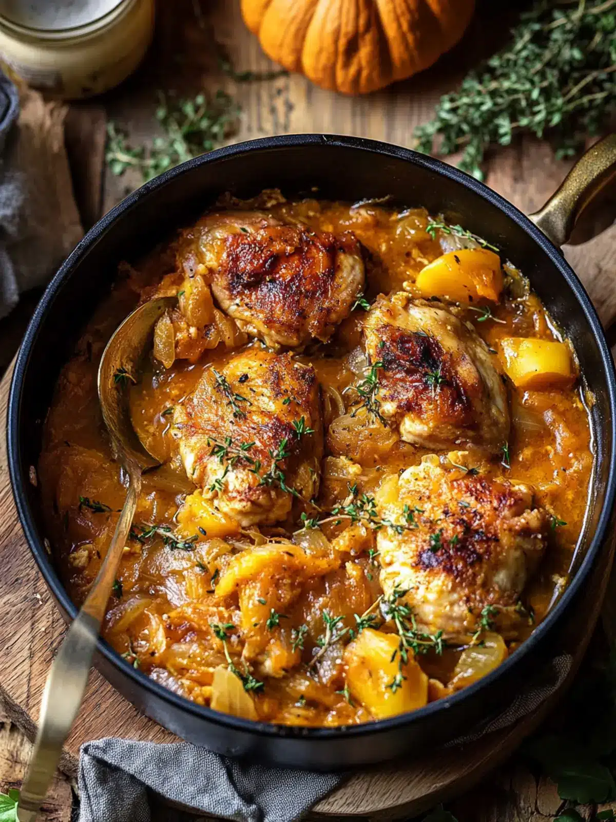 Crockpot Pumpkin Beer Braised Chicken with Creamy Mash 2 Crockpot Pumpkin Beer Braised Chicken