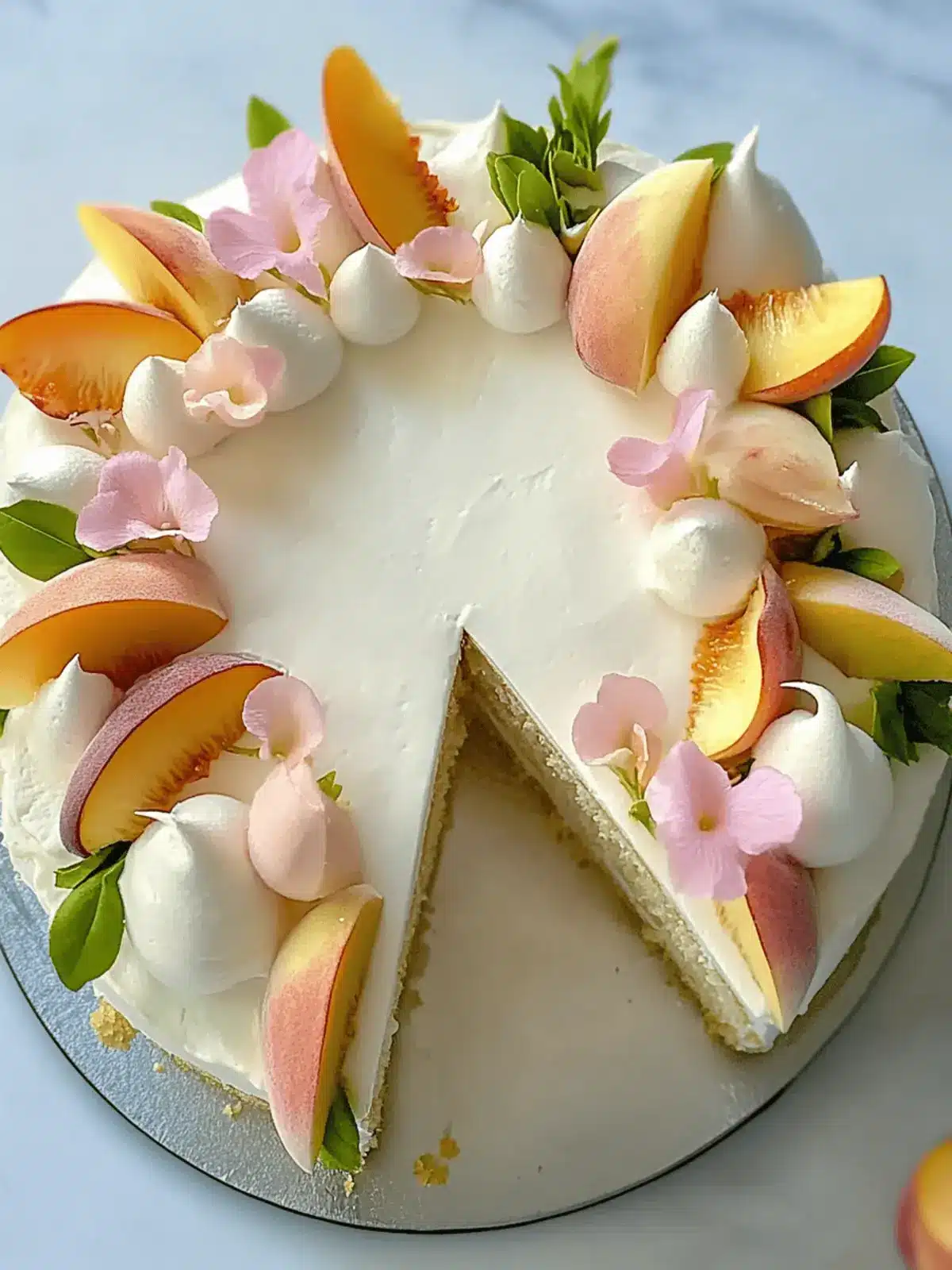 Jasmine, Peach & Vanilla Cake for a Sweet Summer Escape 3 Jasmine, Peach & Vanilla Cake