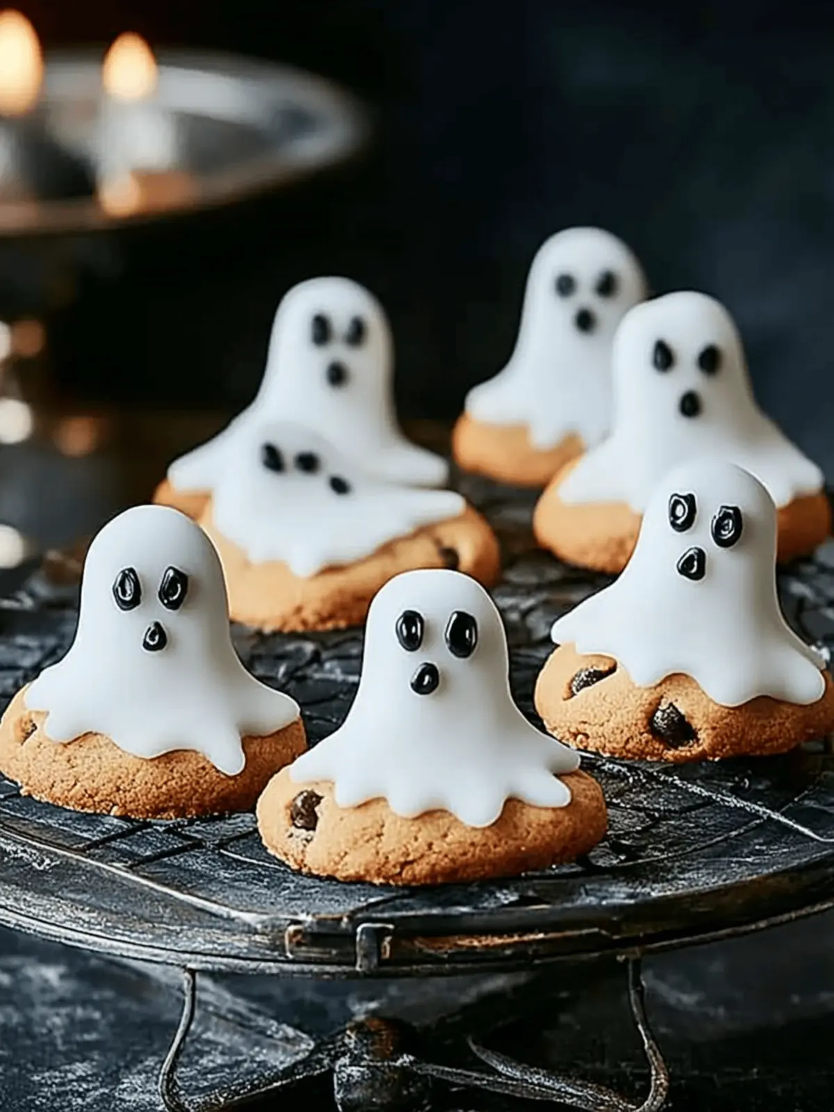 Crispy Ghost Cookies: Your Spooktacular 4-Ingredient Treat 4 Ghost cookies