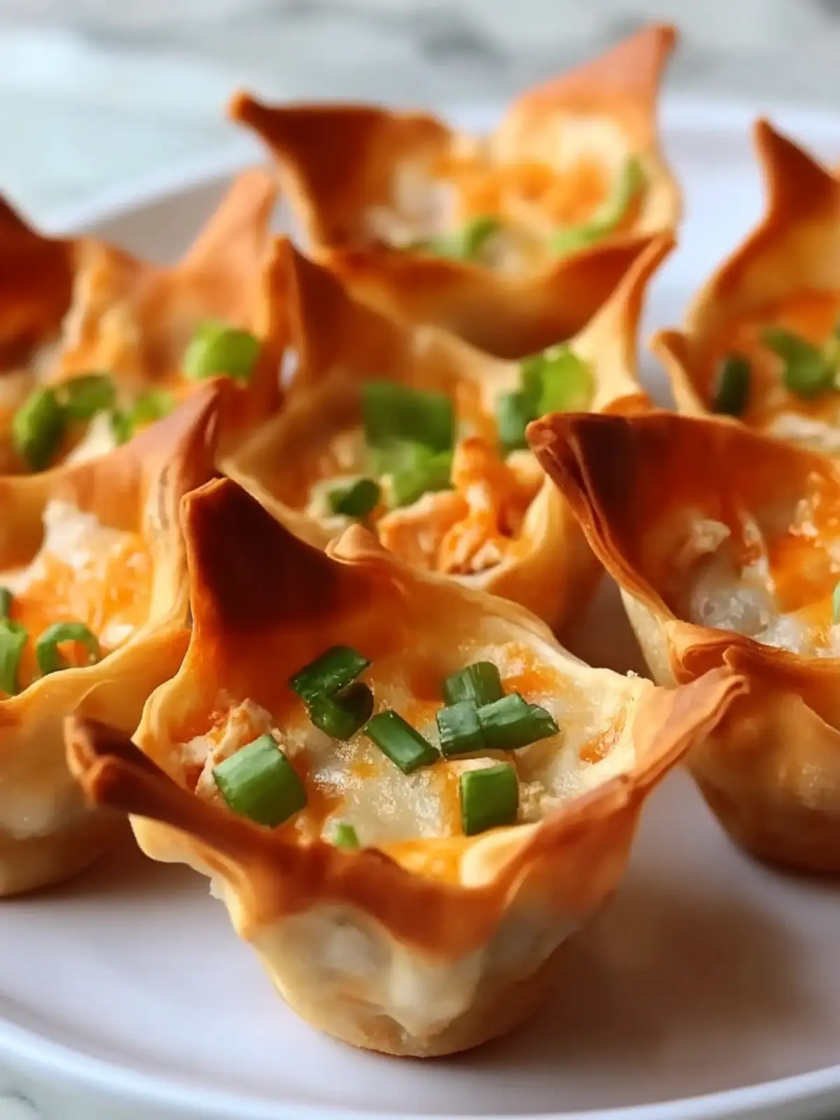 Delicious Buffalo Chicken Wonton Cups for Easy Entertaining 2 Buffalo Chicken Wonton Cups