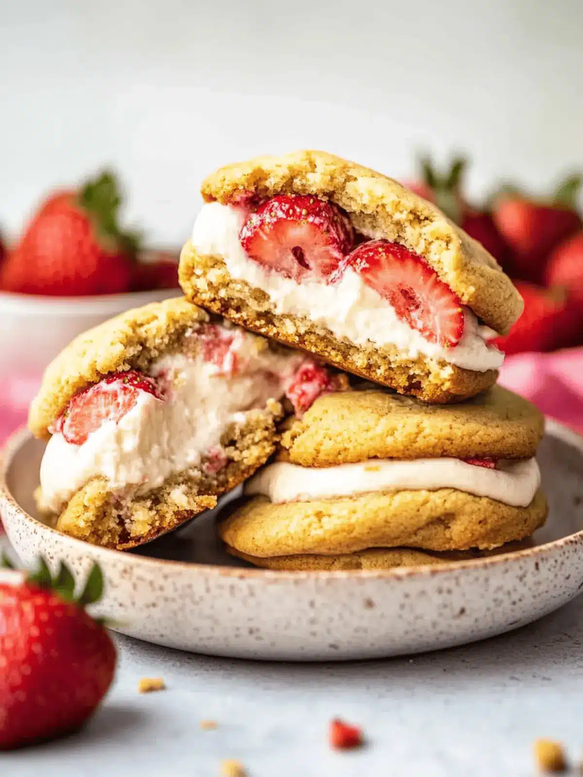 Mouthwatering Strawberry Cheesecake Cookies for Summer Fun 4 strawberry cheesecake cookies