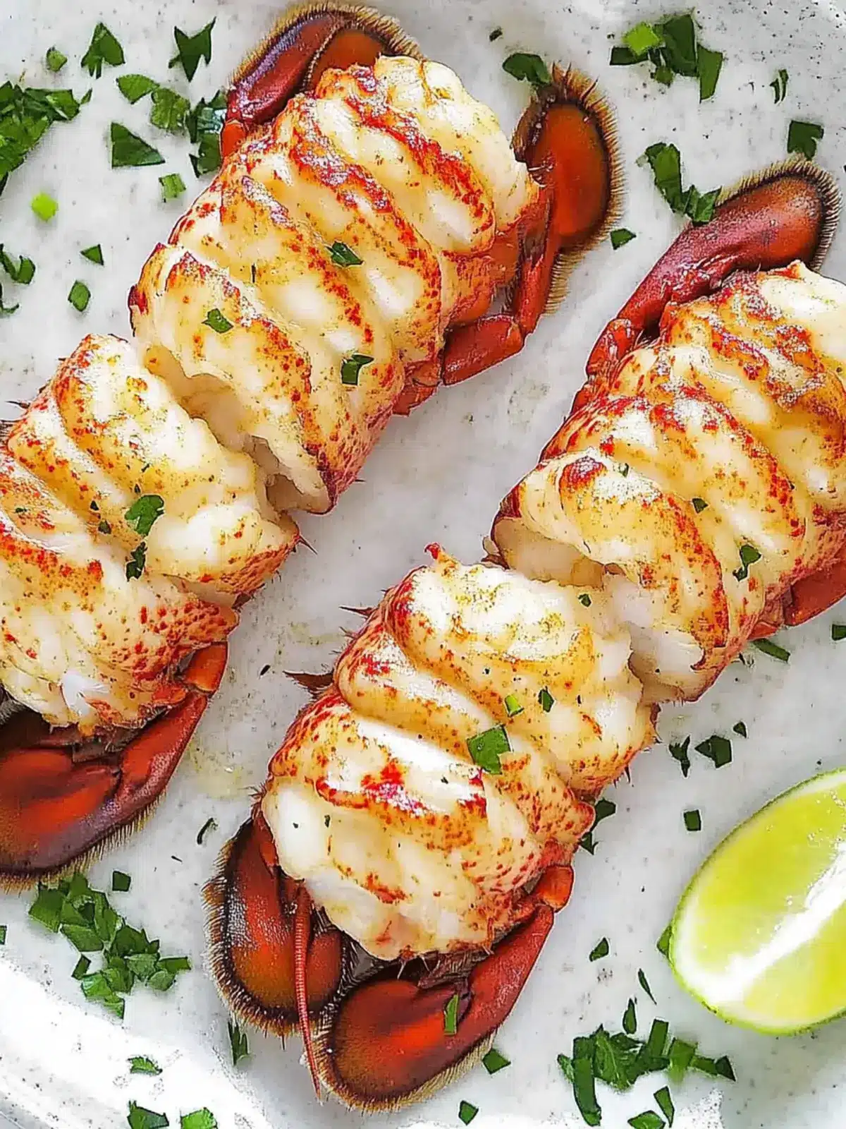 Perfectly Broiled Lobster Tail with Lemon Butter Bliss 3 Lobster Tail