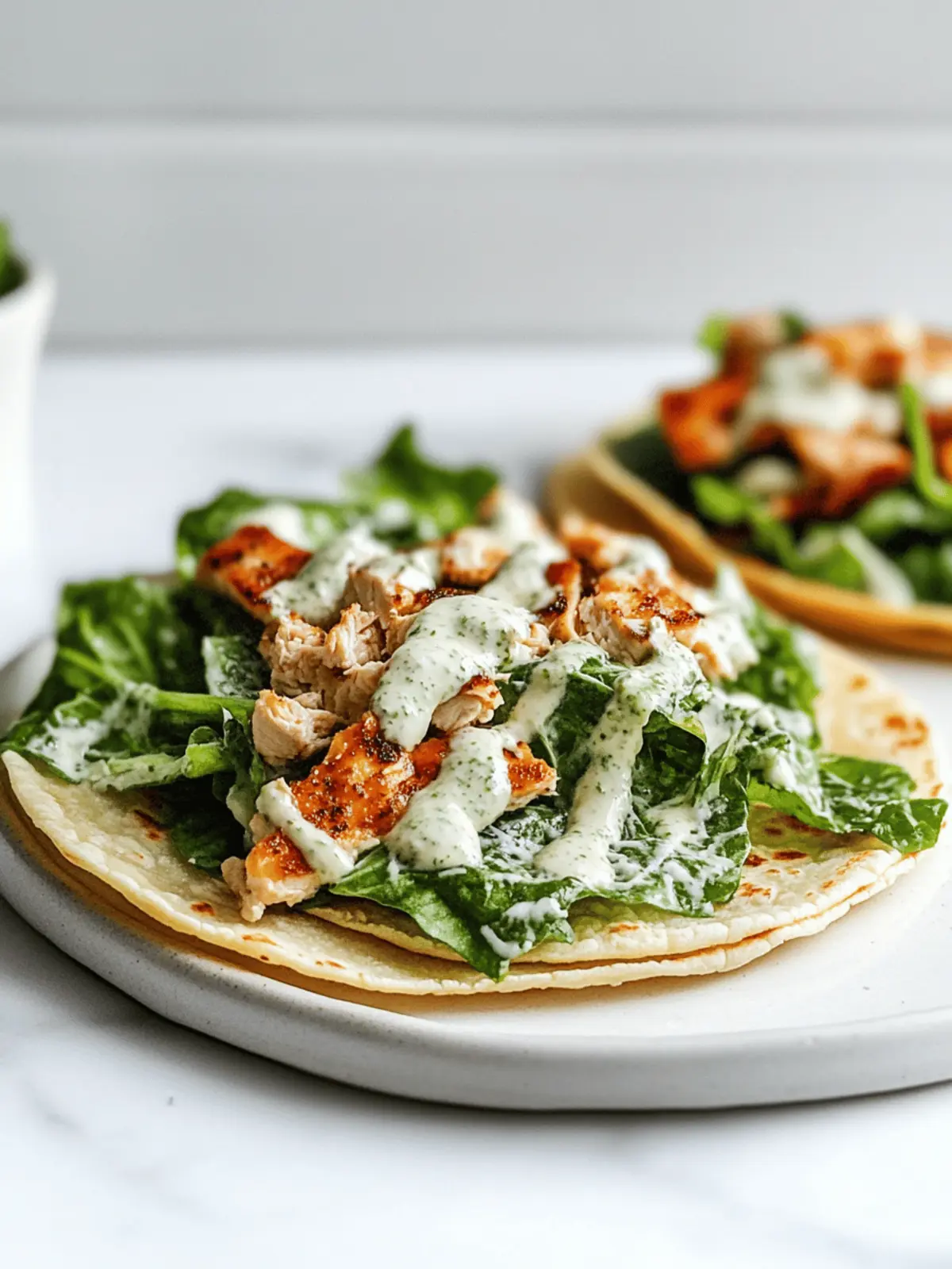 Smash Chicken Caesar Tacos: Quick, Crispy, and Irresistibly Delicious 2 Smash Chicken Caesar Tacos
