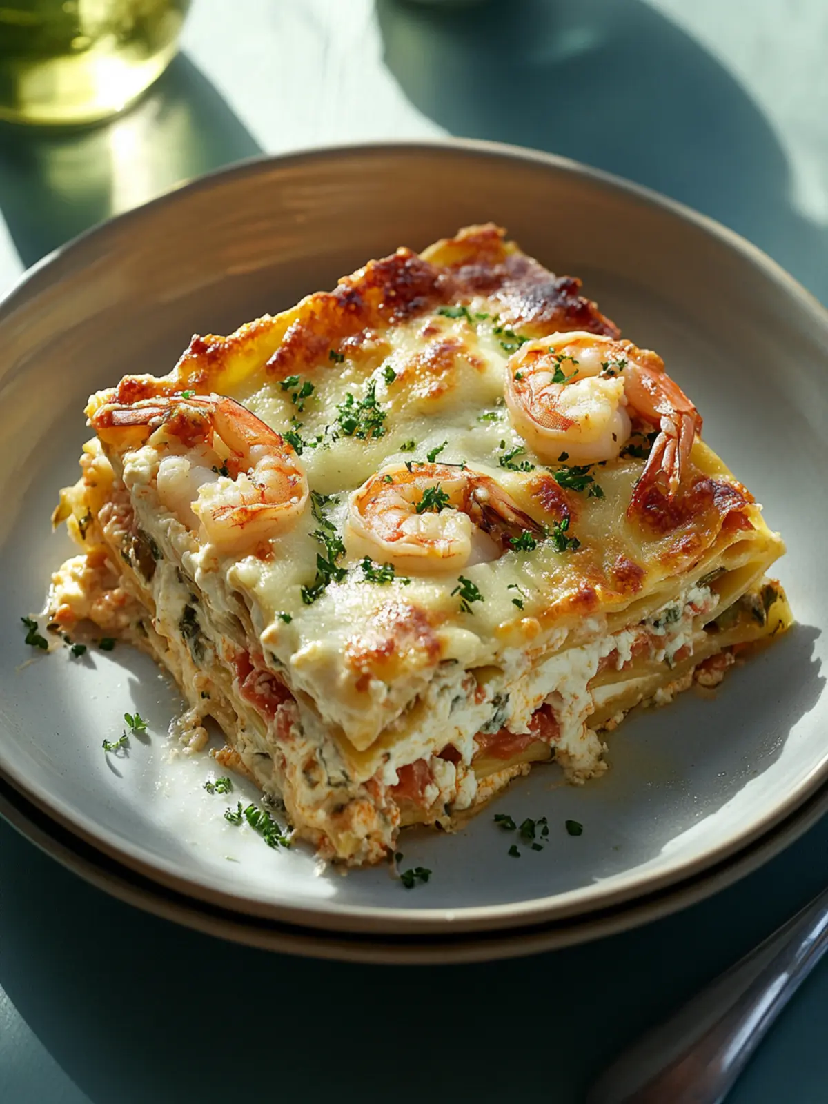 Savory Seafood Lasagna with Shrimp and Crab for Cozy Nights 2 Seafood Lasagna with Shrimp and Crab