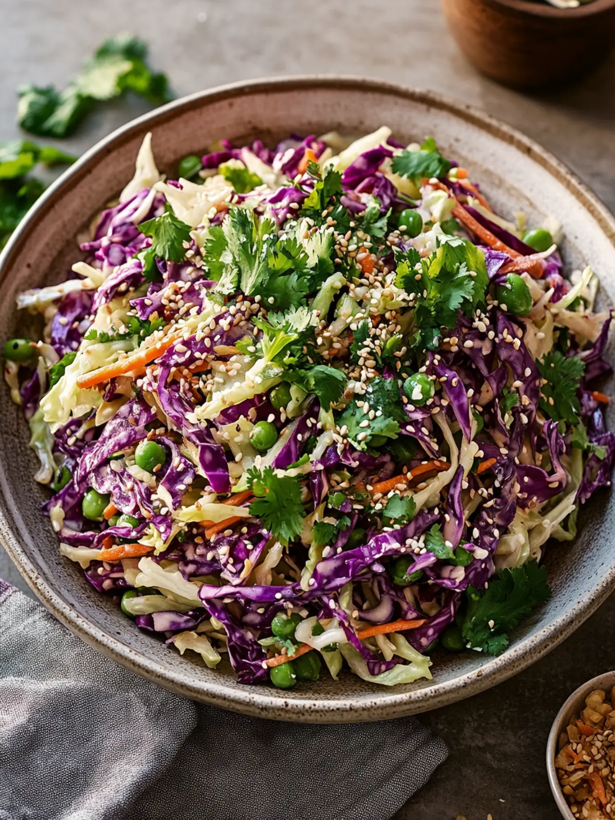Delicious Asian Cabbage Slaw That Brightens Any Meal 3 Asian Cabbage Slaw