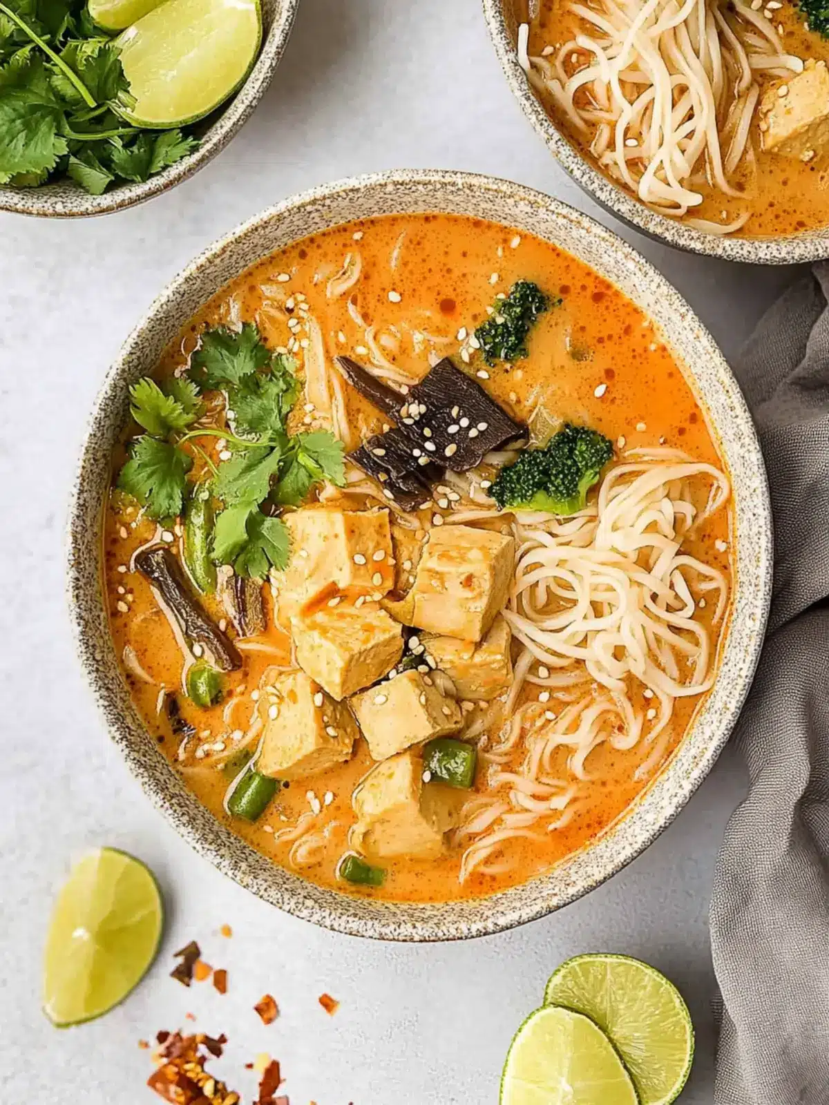 Thai Red Curry Noodle Soup Recipe with a Creamy Twist 2 Thai Red Curry Noodle Soup Recipe