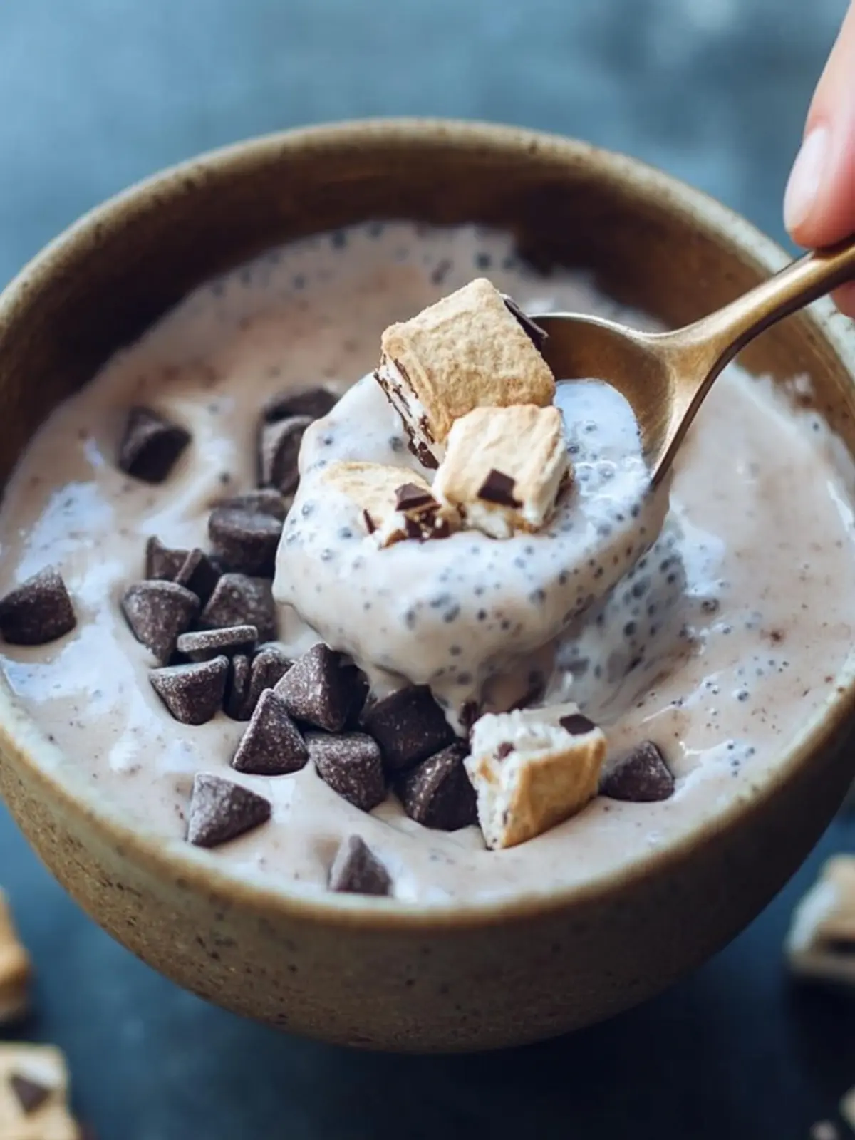 Vegan S'mores Smoothie Bowl for a Sweet Morning Treat 2 S'mores Smoothie Bowl