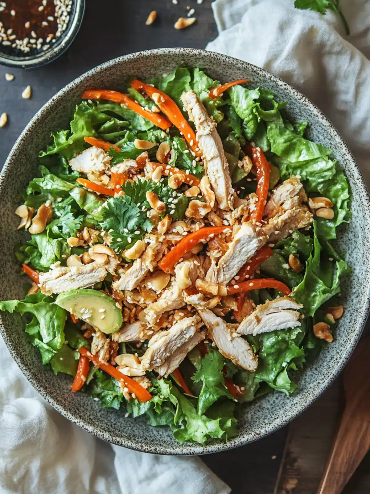 Zesty Asian Chicken Crunchy Salad for a Fresh Flavor Boost 4 Asian Chicken Crunchy Salad