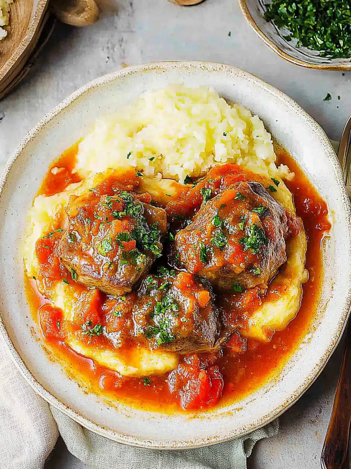 Savory Beef Osso Buco with Zesty Gremolata Delight 2 Beef Osso Buco