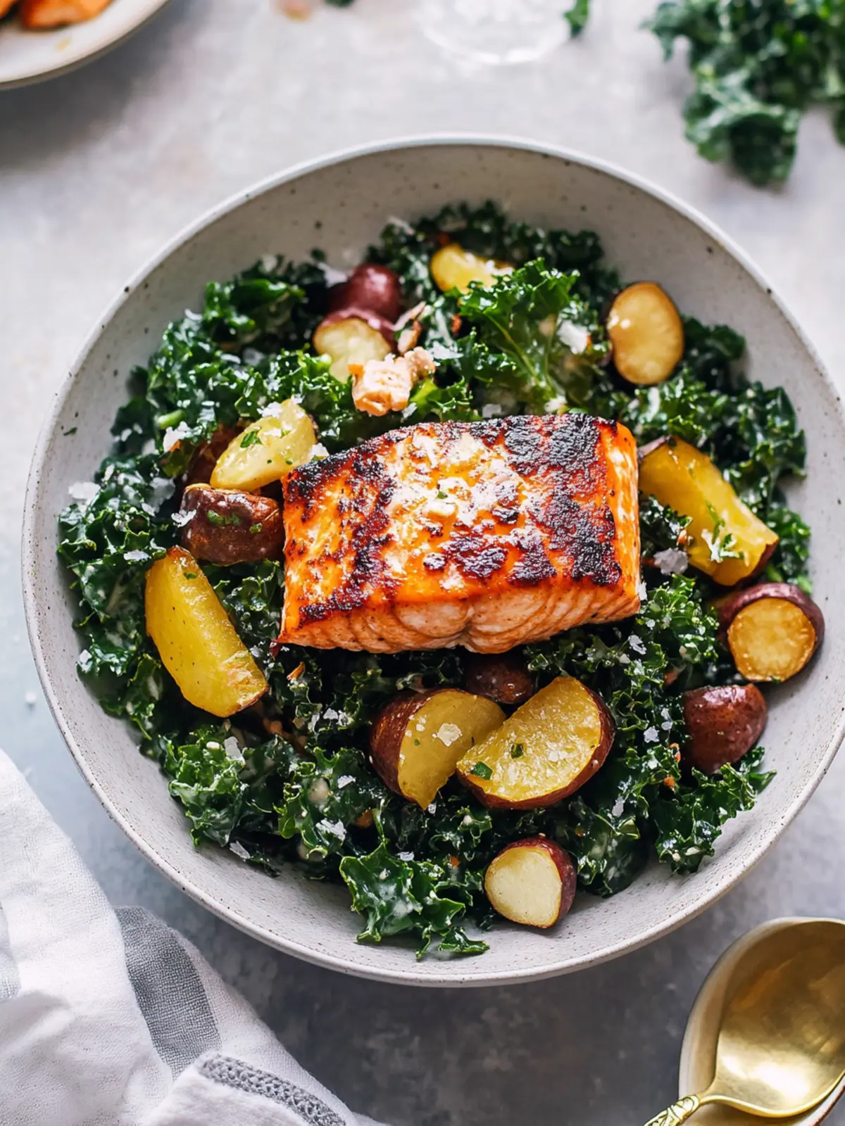Sticky Cider Salmon Kale Salad That'll Wow Your Dinner Guests 2 Sticky Cider Salmon Kale Salad