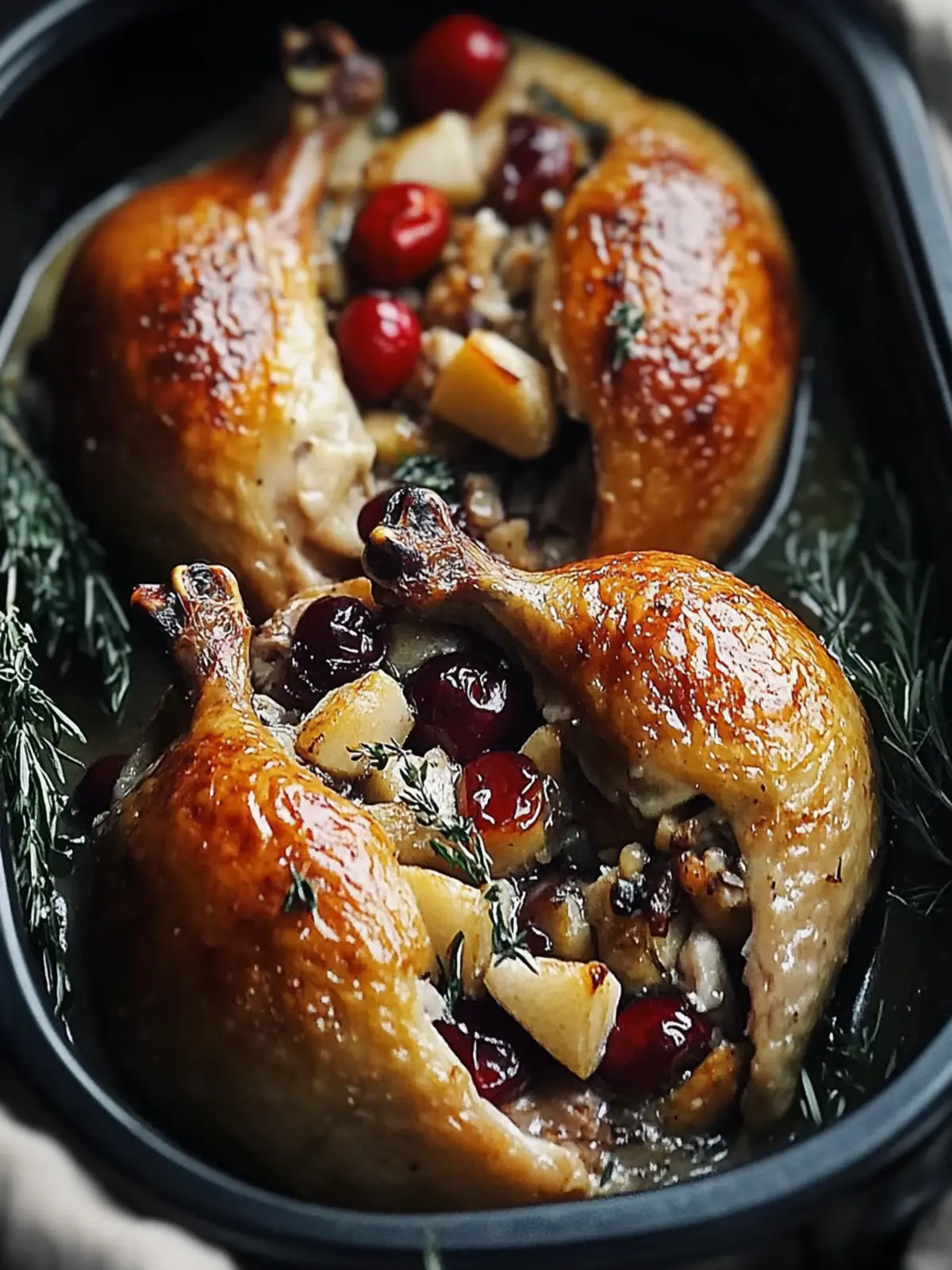 Savory Cornish Hens with Apple-Cranberry Delight for Fall Feasts 4 Savory Cornish Hens with Apple-Cranberry