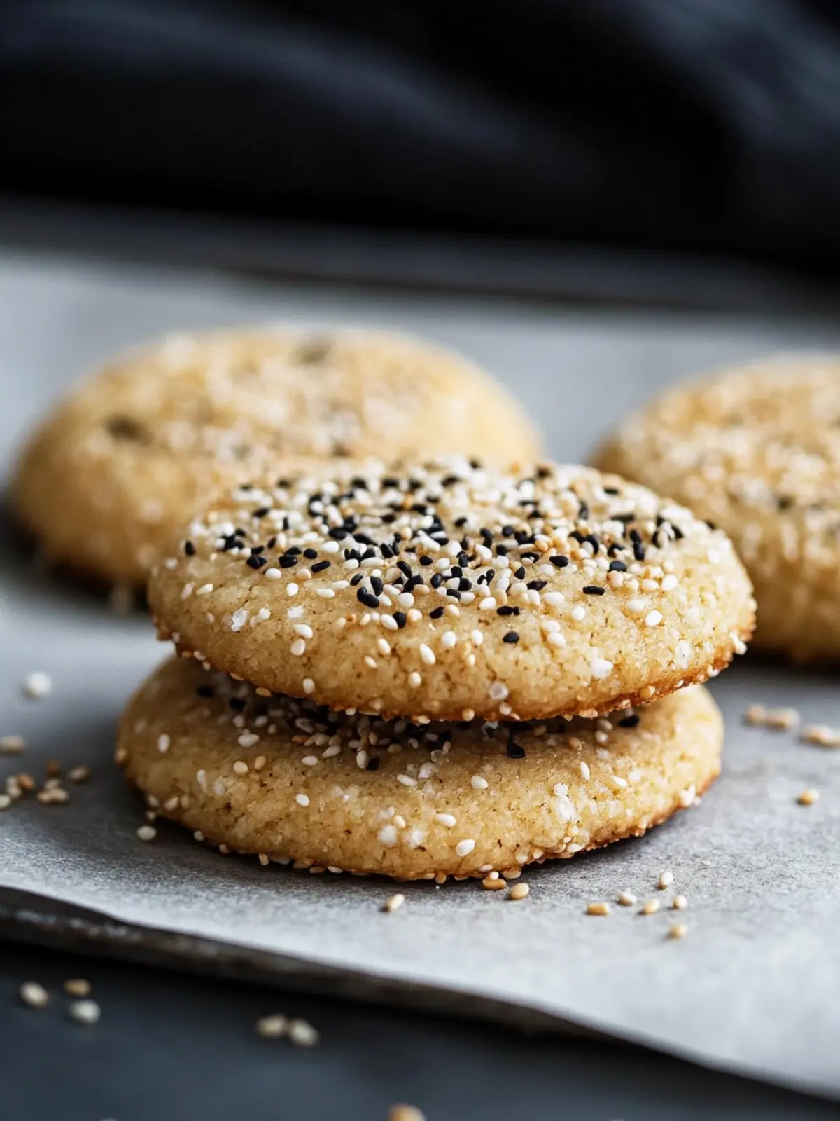 Gomashio Cookies: Sweet & Salty Bliss for Every Snack Time 4 Gomashio (Sesame Salt) Cookies