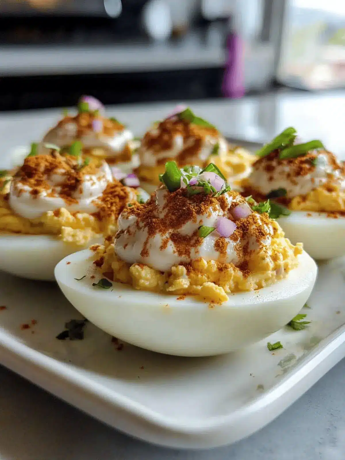 Savory Elote Deviled Eggs with a Chipotle Kick 3 Elote Deviled Eggs